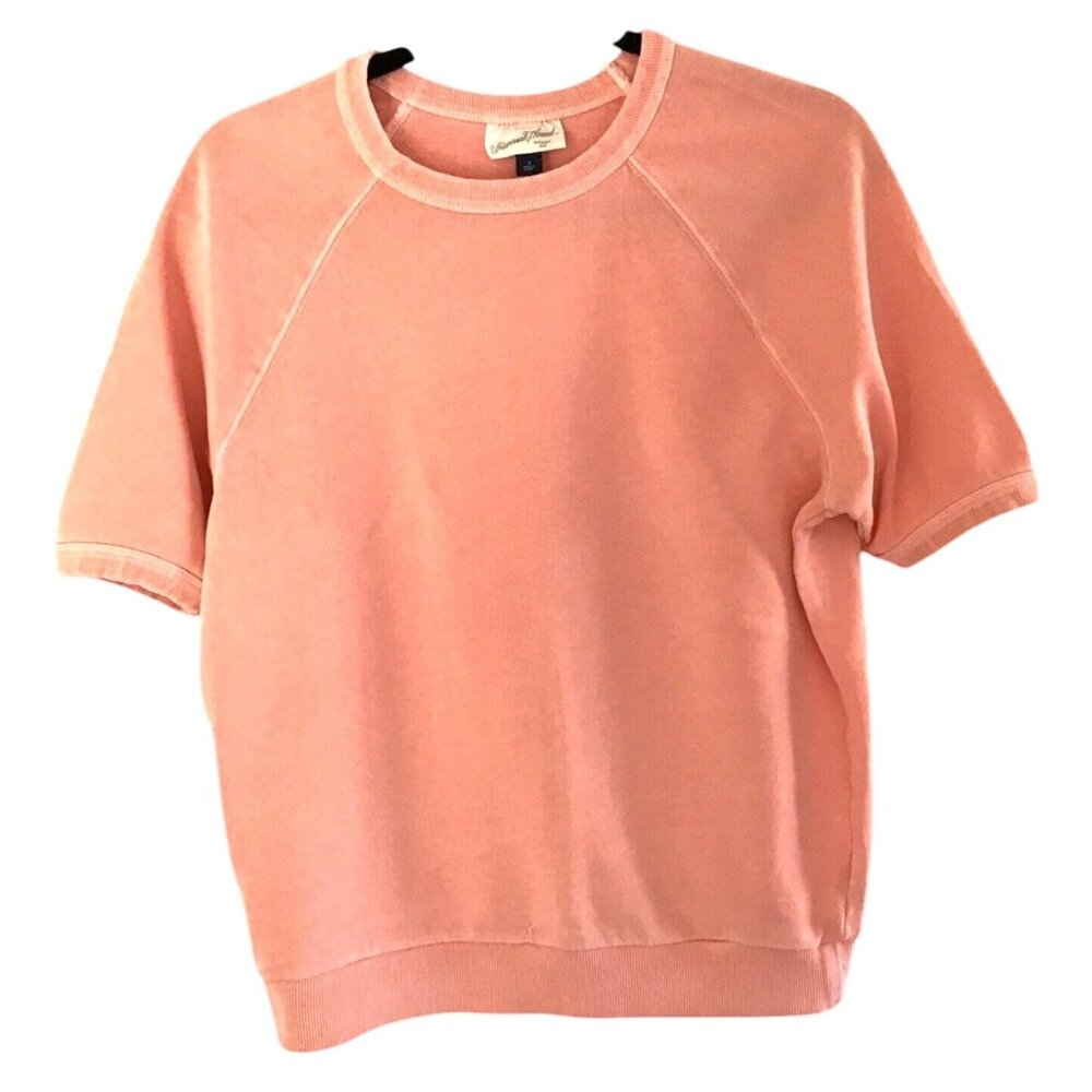 UNIVERSAL THREAD WOMENS PEACH COTTON SHORT SLEEVE CREW NECK SHIRT SIZE SMALLSTAI